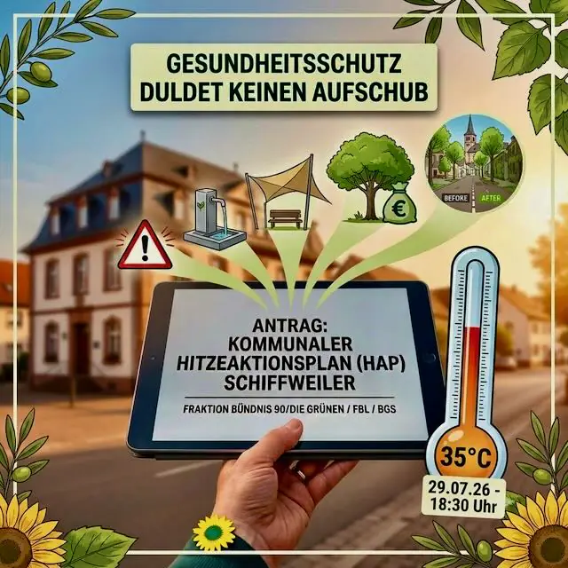 Grüne fordern kommunalen Hitzeaktionsplan: Gesundheitsschutz duldet keinen Aufschub
